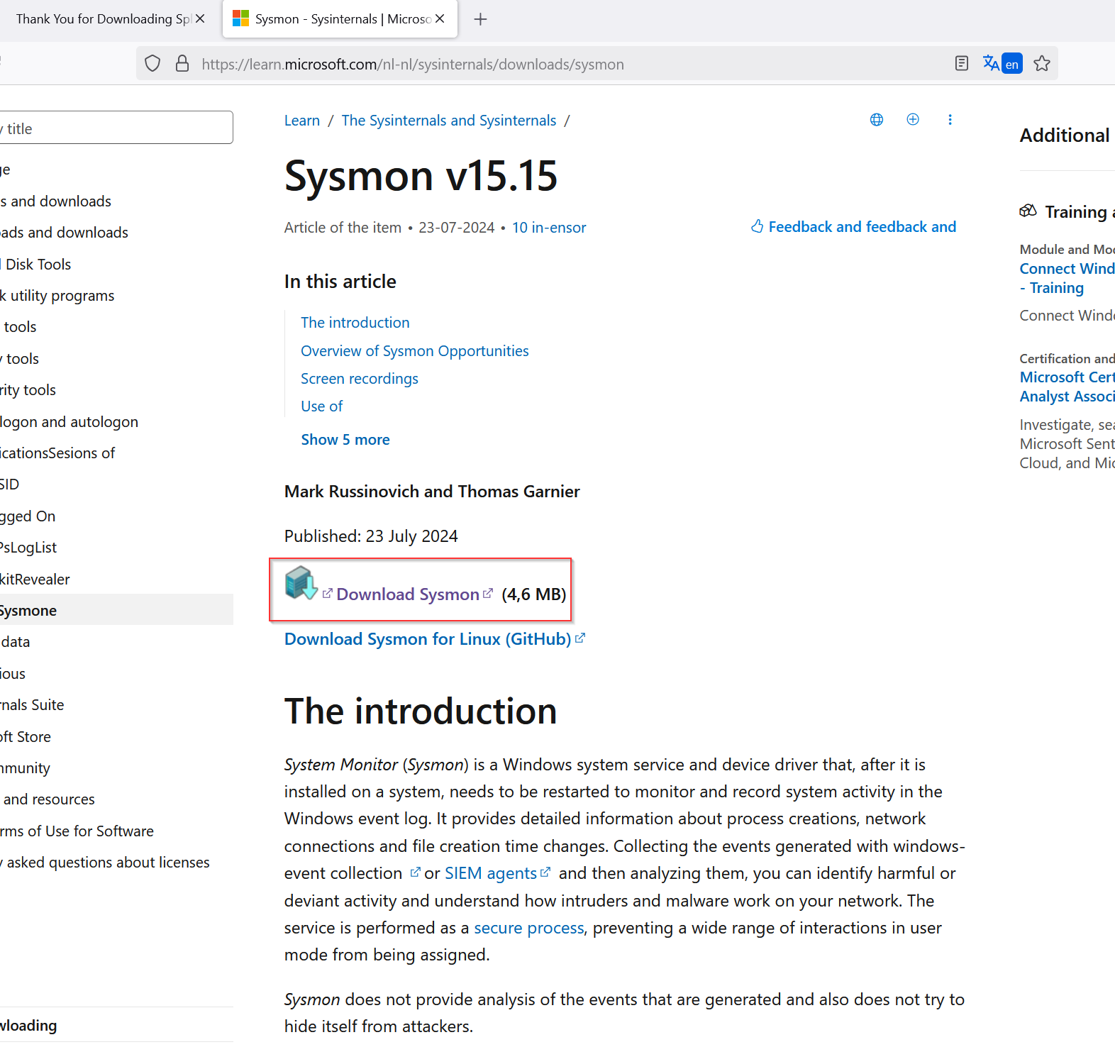 sysmon 